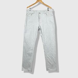 Polo Ralph Lauren Pants Men 38x36 Gray Herringbone Vintage Button Fly Casual